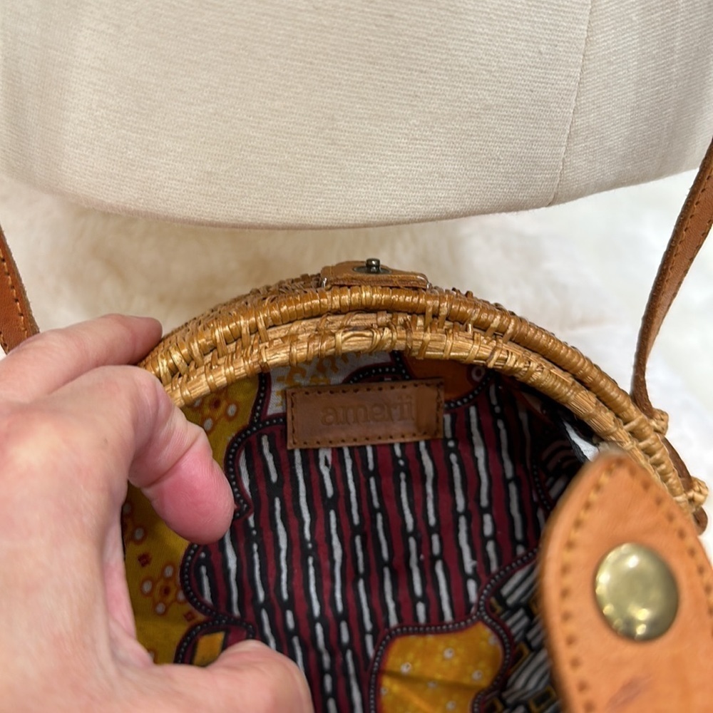 EUC Amerii Handwoven Rattan Bag - Picture 5 of 14